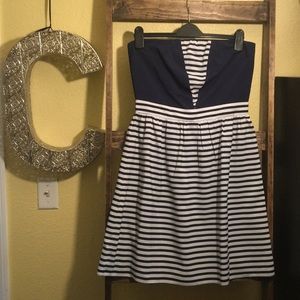Nautical Tube Top Dress